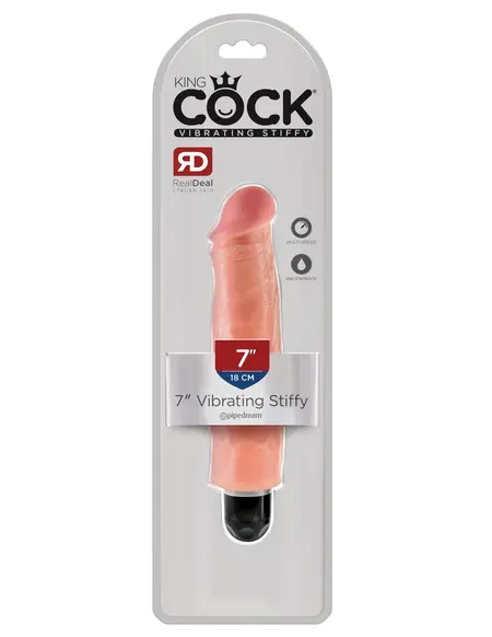 Vibrator King Cock vibrira nepomičnim mesom Pipedream-a