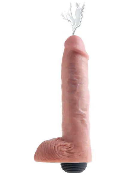 Dildo sa imitacijom ejakulacije King Cock 11  Skuirting Pipedream 560521PD