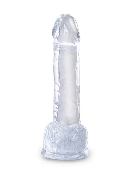 Dildo King Cock transparentan 7  pijetao sa kuglicama Pipedream 575420pd