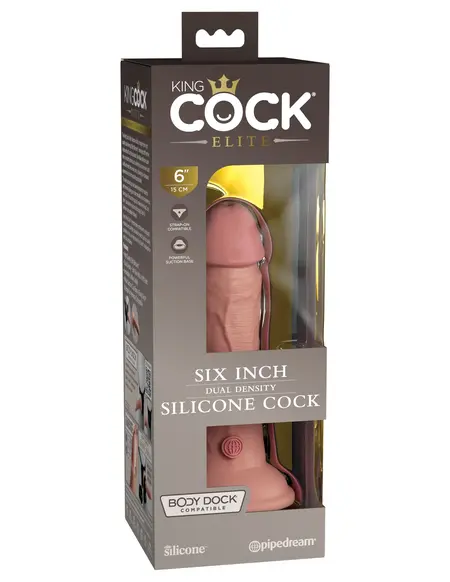 KC Elite 6  Aloimitator silikonski Dong dvostruke gustine - Light Pipedream 577021PD
