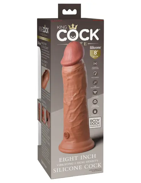 KC Elite vibracioni silikon dong Tan Pipedream Vibrator