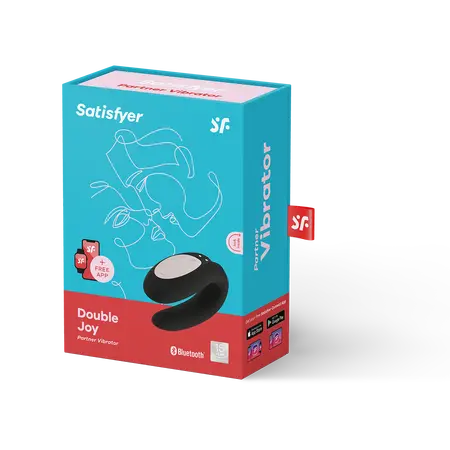 Vibracioni masažer za par satisfier Double Joi Black sa