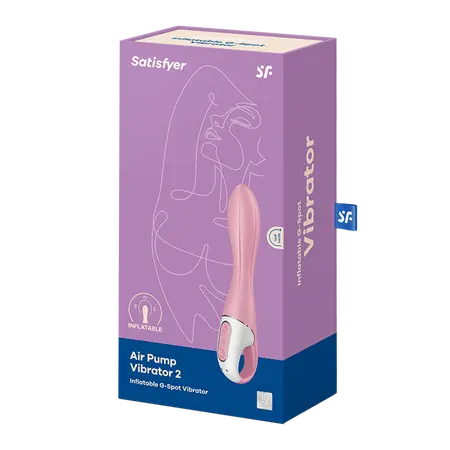 Vibrator sa funkcijom proširenja Air Pump vibrator Light red sa