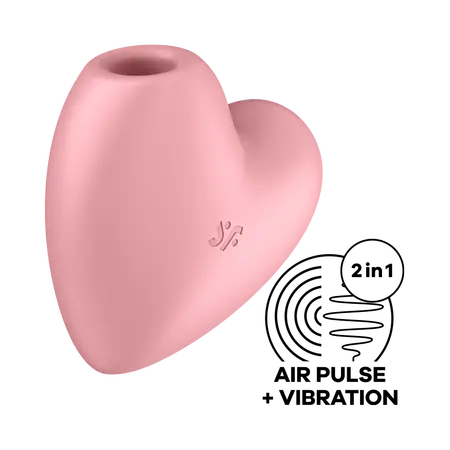 Vakuumski masažer Satisfyer Cutie Heart light red 037264sa