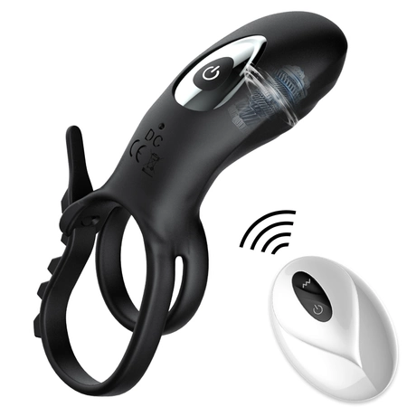 Erekcioni prsten sa vibracijom i tegom ispod skrotuma na daljinskom upravljaču SV1005