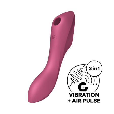 Vakuumski masažer Satisfyer Curvy Trinity 3 Red 036526sa