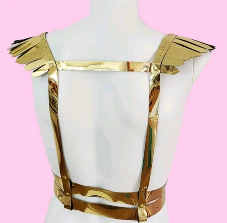 Portupeja krila zlatna za kinki večerik i, burningman, fotosesije