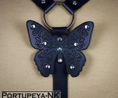 Portupea od prave kože. Mod 2rp leptir