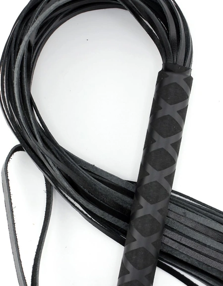 Bdsm pletenica - kožna crna pletenica 18 + za igranje uloga