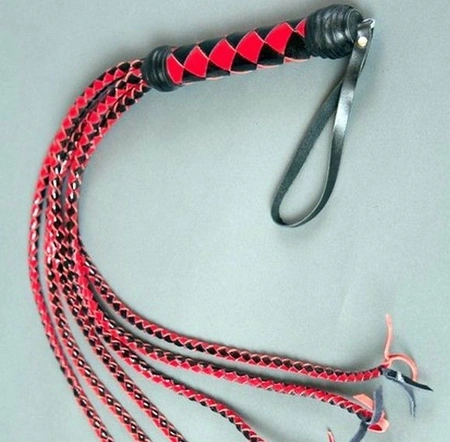 BDSM pletenica 6-lakirani kožni rep (P1103)