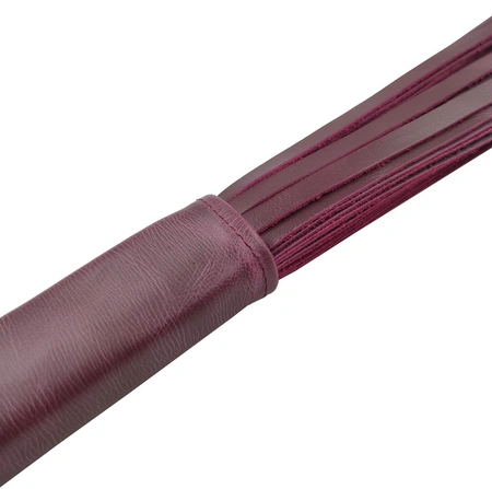 Bordo kožna pletenica flogger za BDSM, BDSM bič za igre i predigre