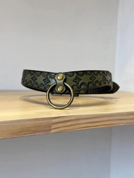 Čoker od prave reljefne kože