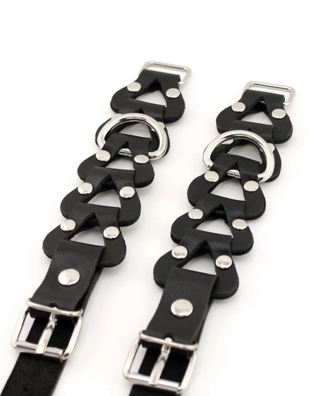 Kožne lisice-pletene od elemenata