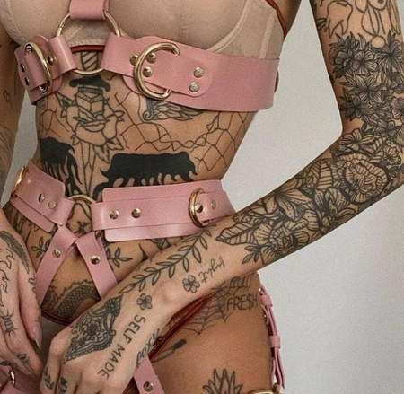 Komplet portupea i Gartera od prave kože. Možete odvojeno