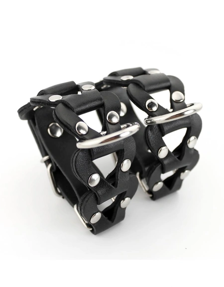 Kožne lisice-pletene od elemenata