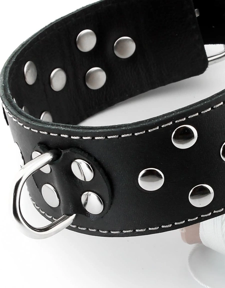 Erotska ogrlica od prave kože bdsm za odrasle