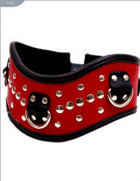 BDSM ogrlica (crvena, crna) (Kod: P27, p27a)