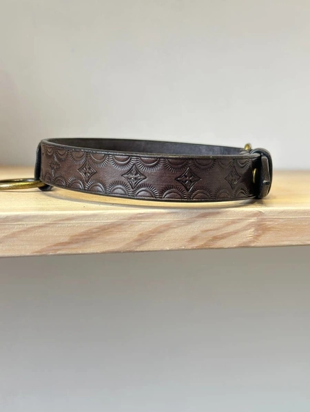 Čoker od prave reljefne kože