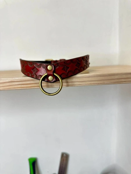 Čoker od prave reljefne kože