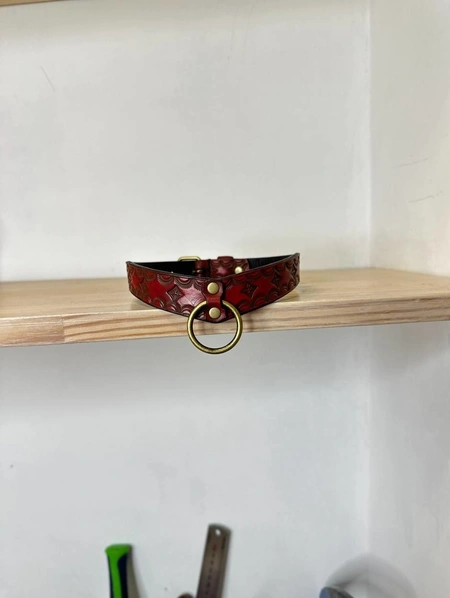 Čoker od prave reljefne kože