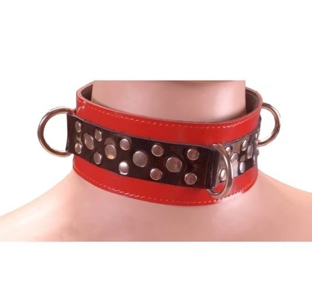 BDSM ogrlica od lakirane kože (Šifra: p2801)