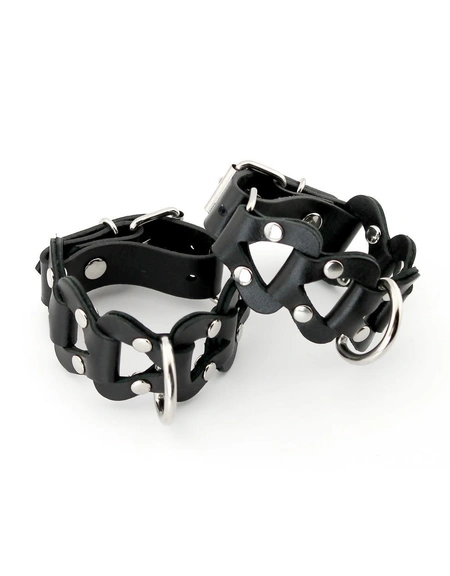 Kožne lisice-pletene od elemenata