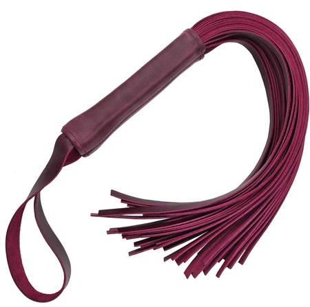 Bordo kožna pletenica flogger za BDSM, BDSM bič za igre i predigre