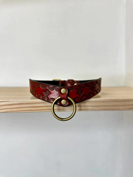 Čoker od prave reljefne kože