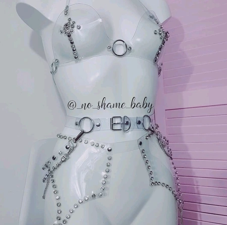 Bodica prozirna sa kamenjem i rhinestones