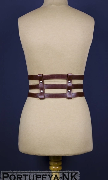 Portupeja pojas od nat kože. Mod PP3 viski sa odlivkom