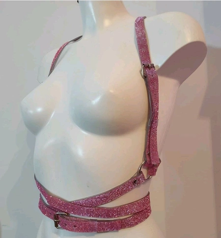 Kristalni portupea rhinestones Srebrna oko struka za fotosesiju