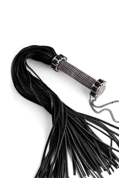 Bdsm pletenica - kožna crna pletenica 18 + za igranje uloga