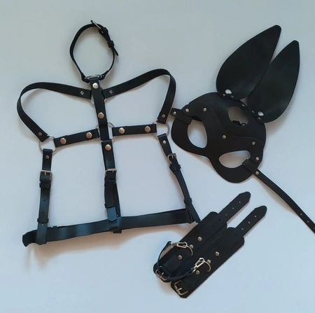 Maska, portupea, garteri, pletenica, lisice, Choker