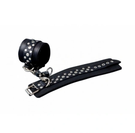 BDSM set klasika Crna (ogrlica, ponoji, narukvice)