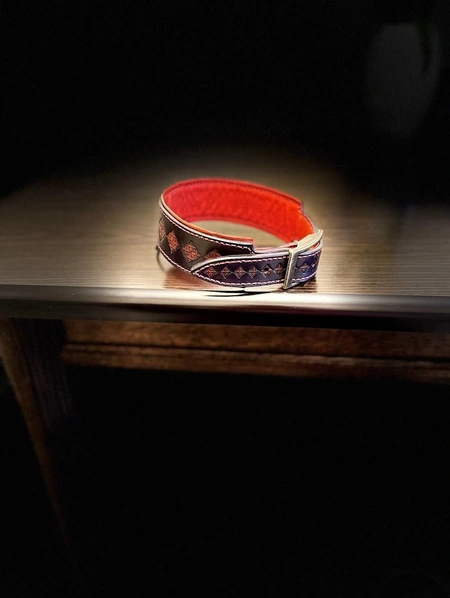 Ogrlica od čokera od prave reljefne kože