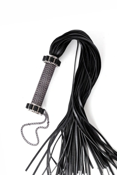 Bdsm pletenica - kožna crna pletenica 18 + za igranje uloga