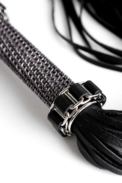 Bdsm pletenica - kožna crna pletenica 18 + za igranje uloga