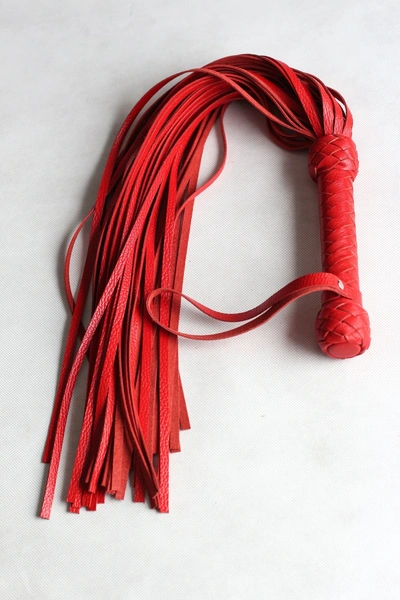 Pleteni flogger crveni 50 repova od 55cm