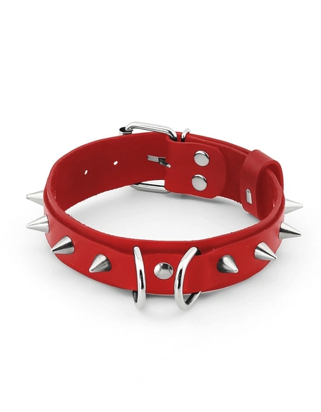 Bdsm sexualna ogrlica za igranje uloga sa šiljcima i povodcem