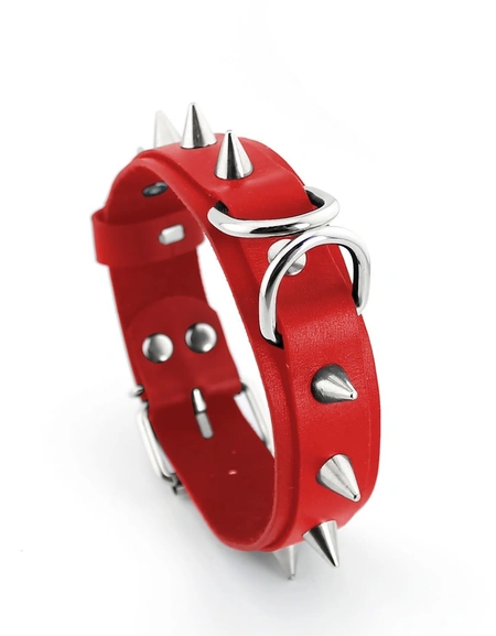 Bdsm sexualna ogrlica za igranje uloga sa šiljcima i povodcem