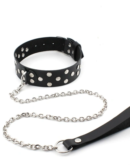 Okovratnik za muškarce uvećanoj veličine od kože bdsm