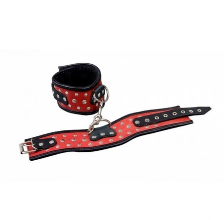 BDSM lisice od kože crvene (Šifra: p23a)