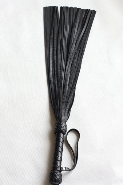 Pletenica flogger Crna 40 repova od 50 cm