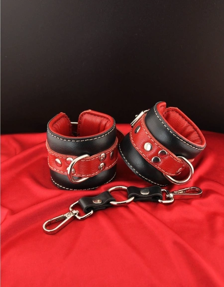 Lisice bdsm meka dual laier premium