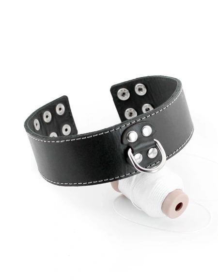 Kožna bdsm ogrlica 18+ za muškarce i žene