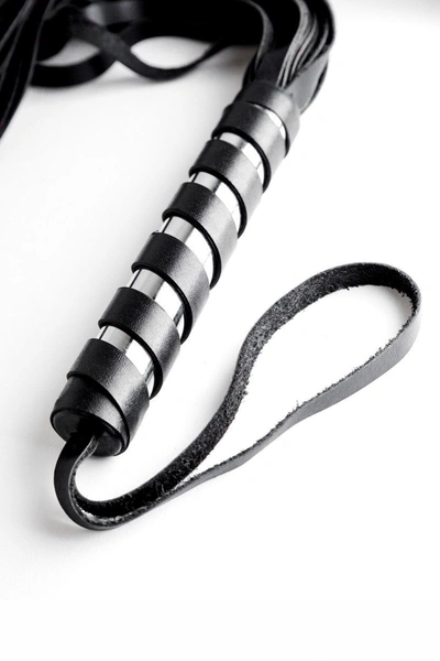 Pletenica: bdsm pletenica kožna crna 60 cm