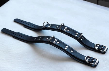 Kožna ogrlica sa jednim prstenom