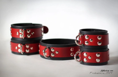 Bondažni komplet: naruči, ponoži, ogrlica