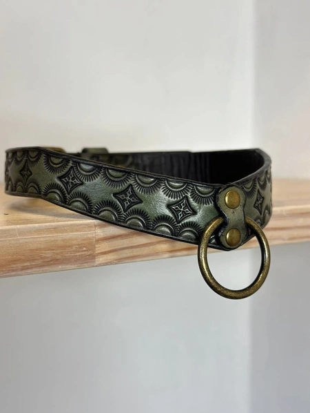 Čoker od prave reljefne kože