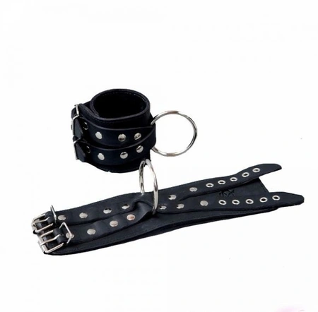 BDSM lisice od kože  krst (R218)